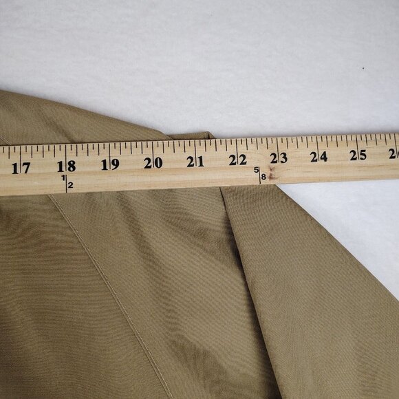 VTG IZOD Lacoste Jacket Mens X-Large Tan Beige Bomber with Logo - Picture 12 of 13